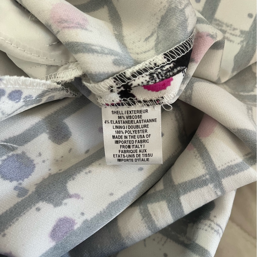 Milly Strapless Jumpsuit Paint Splatter Print - image 6